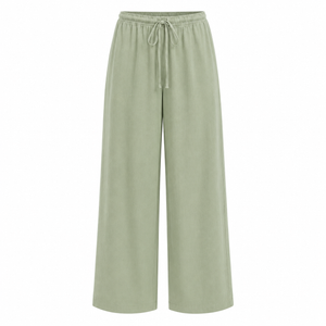 SZN Linen Wide-Leg Pants Women - Sage Green - Front
