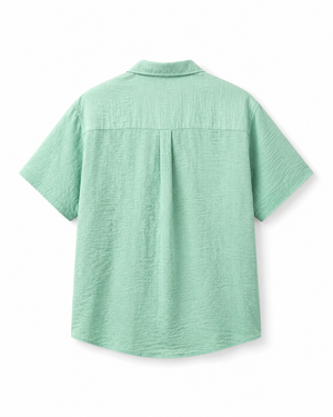 SZN Linen Shirt - Sage Green - Back