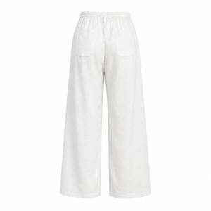 SZN Linen Wide-Leg Pants Women - White - Back