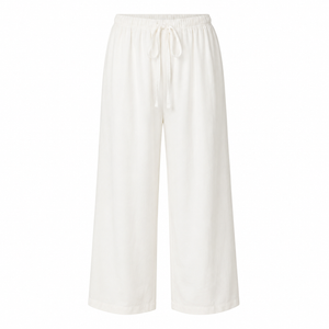 SZN Linen Wide-Leg Pants Women - White - Front