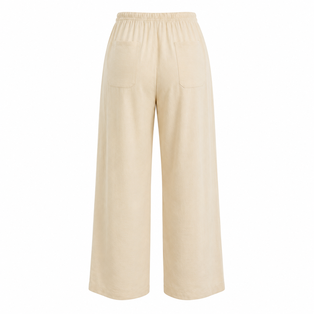 SZN Linen Wide-Leg Pants Women - Beige - Back