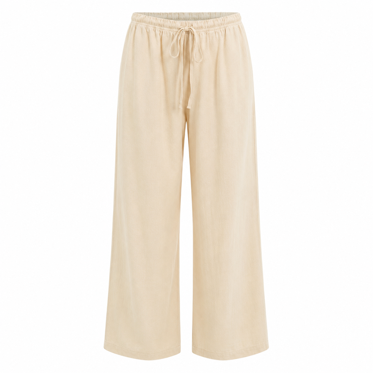 SZN Linen Wide-Leg Pants Women - Beige - Front