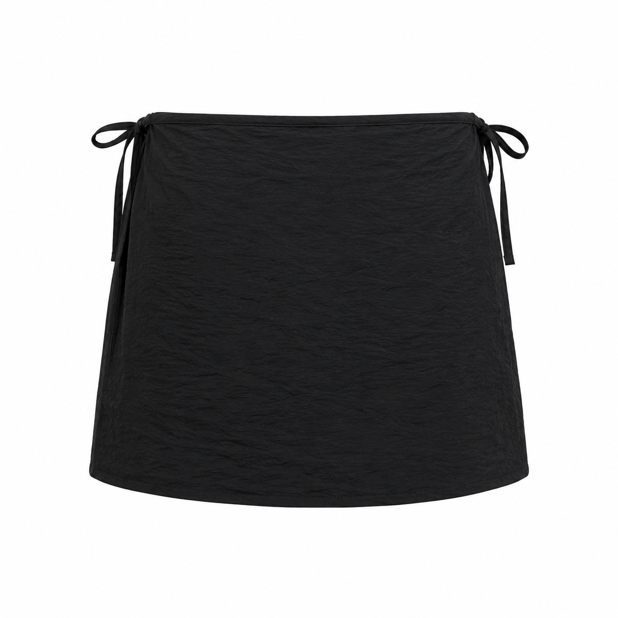 SZN Linen Wrap Skort - Black - Back