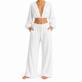 SZN Tie-Front Lounge Set