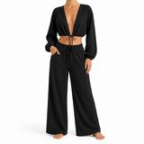 SZN Tie-Front Lounge Set