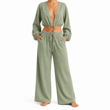 SZN Tie-Front Lounge Set