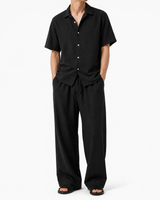 The Riviera Linen Set - Black - Model