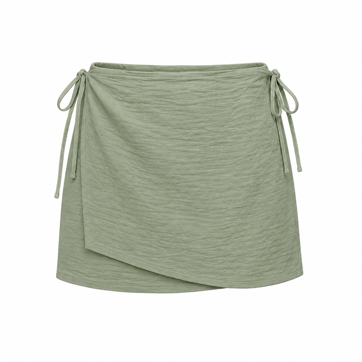 SZN Linen Wrap Skort - Sage Green - Front