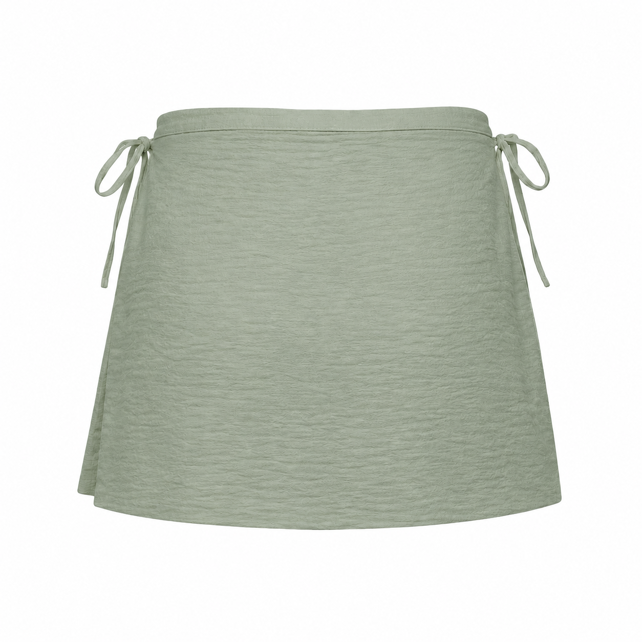 SZN Linen Wrap Skort - Sage Green - Back