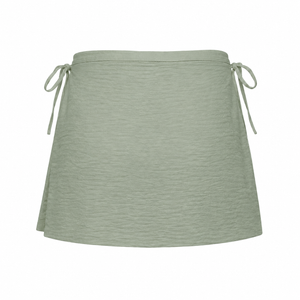 SZN Linen Wrap Skort - Sage Green - Back