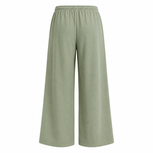 SZN Linen Wide-Leg Pants Women - Sage Green - Back