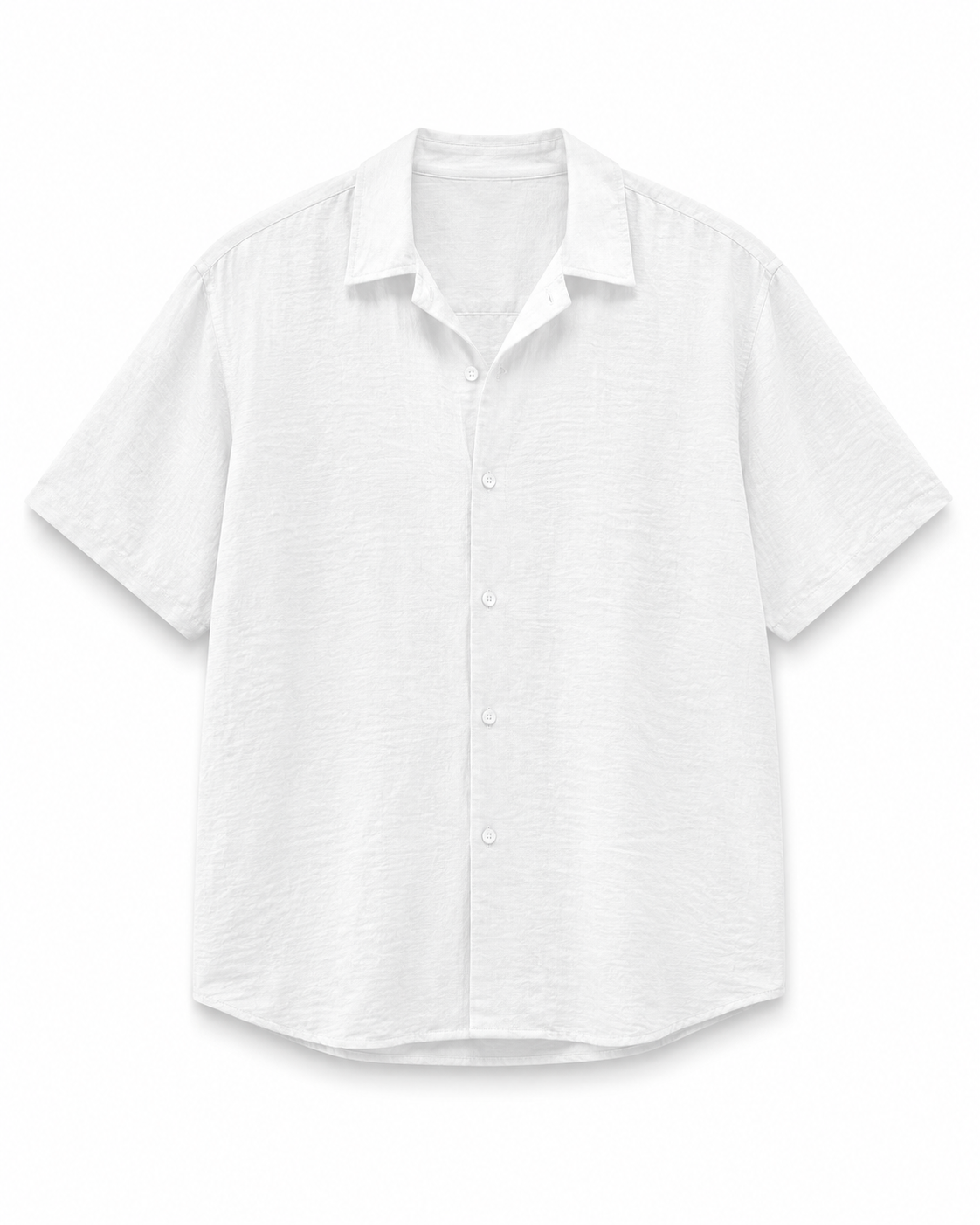 SZN Linen Shirt - White - Front