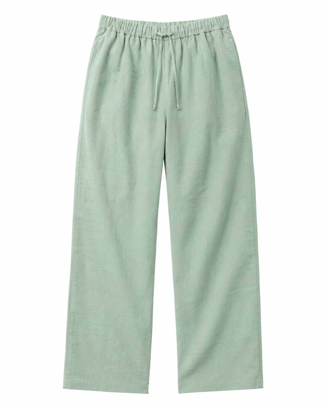 SZN Linen Wide-Leg Pants - Sage Green - Front