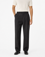 SZN Tailored Pants - Black & White Stripe - Model