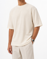 SZN Classic Tee - Beige - Model