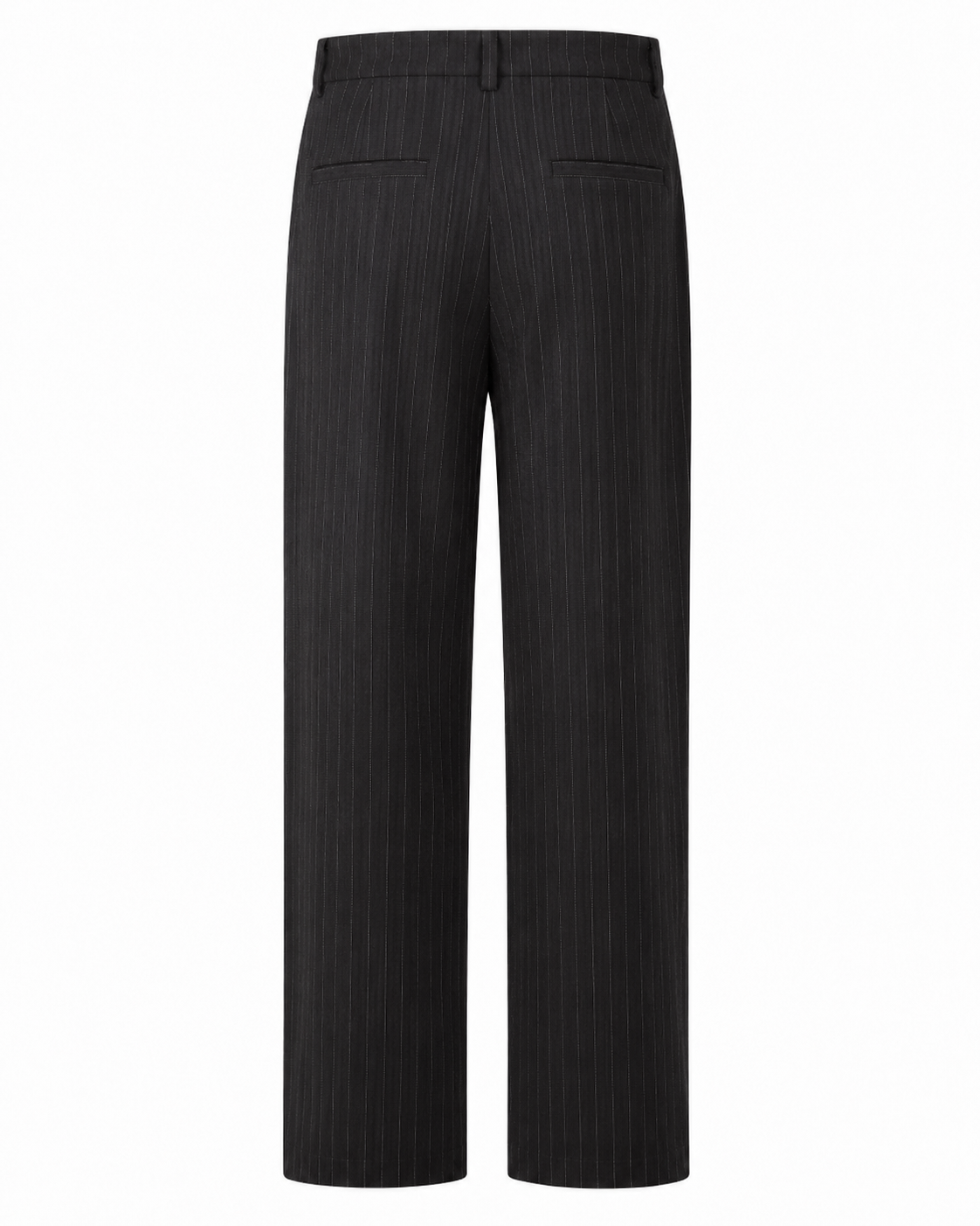 SZN Tailored Pants - Black & White Stripe - Back
