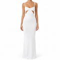 SZN Cut-Out Maxi Dress - White - Model