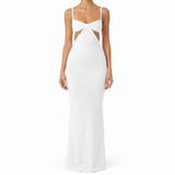 SZN Cut-Out Maxi Dress - White - Model