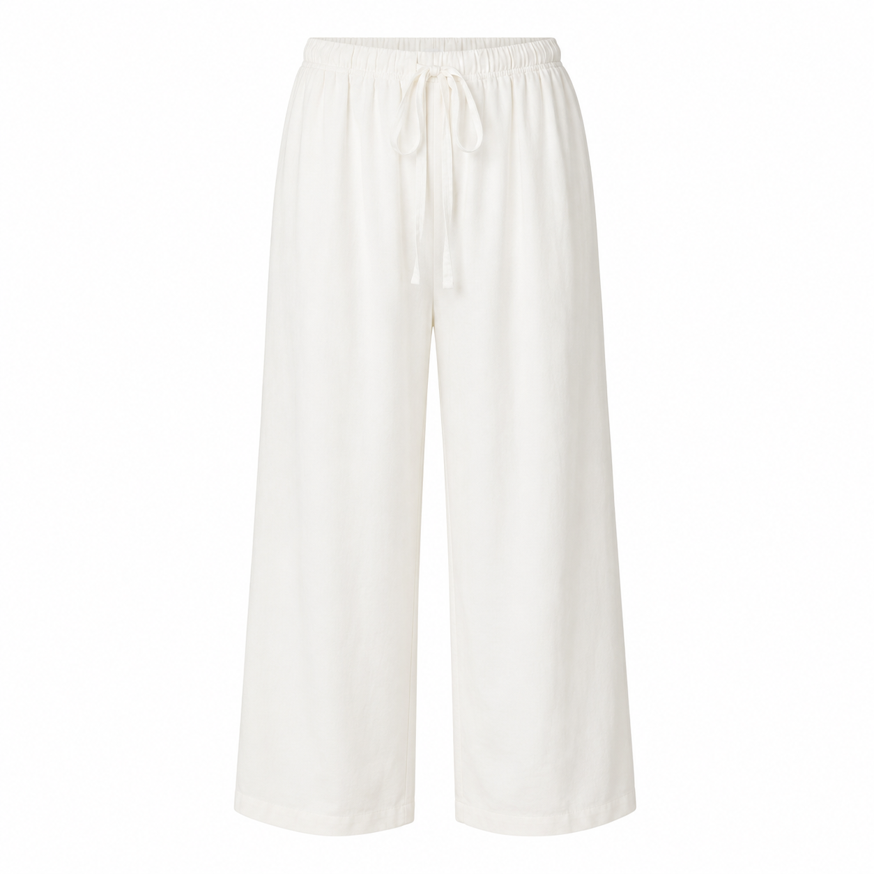 SZN Linen Wide-Leg Pants Women - White - Front